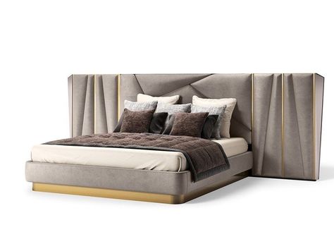 King Size Bed Headboard, Bed Back Design, Platform Bed Designs, High Headboard, Bed Headboard Design, Quality Bedroom Furniture, Minimalist Bed, Lit King Size, Luxury Bedroom Design