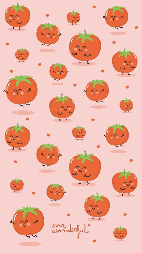 Tomato Wallpaper, Cute Tomato, Iphone Wallpaper 4k, Whatsapp Wallpaper, Mr Wonderful, Baby Themes, Wallpaper Iphone Disney, Wallpapers Backgrounds, Simple Wallpapers