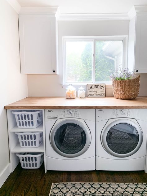 Perfect Laundry Room, Modern Farmhouse Entryway, Renovation Process, Laundry Room Renovation, Farmhouse Entryway, Farmhouse Laundry Room, Laundry Room Remodel, Laundry Room Inspiration, Laundry Decor