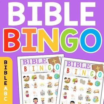 Bible Bingo, Free Bible Printables, Easter Bingo, Bingo Games For Kids, Christian Preschool, Bible Worksheets, Bingo For Kids, Sunday School Classroom, Preschool Bible