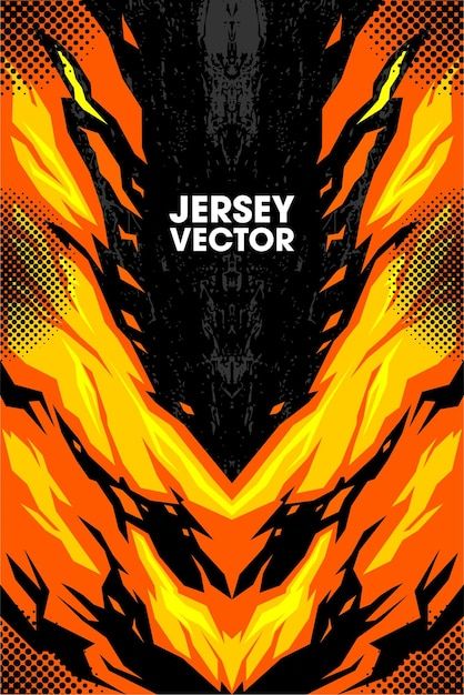 Cycling Jersey Design, Art Maker, Kaos Oblong, Jersey Designs, Jersey Pattern, Sport Shirt Design, Cool Fire, Sports Jersey Design, Abstract Orange