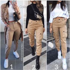 Khaki outfit women