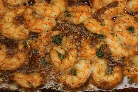 Cajun shrimp out of the oven