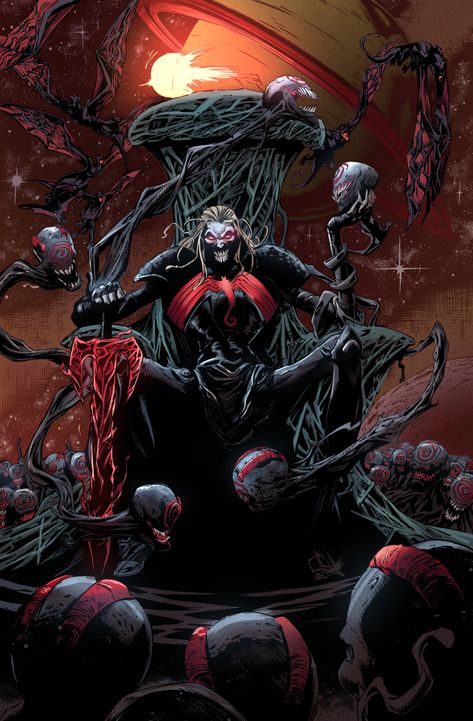 Knull Symbiote God, Carnage Art, Dnd Gods, Venom Vs Carnage, Ryan Stegman, Carnage Symbiote, Coloring Practice, Spiderman Man, Venom Carnage