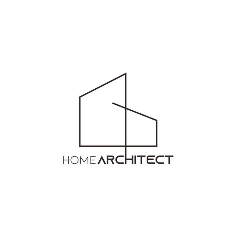 Icono De Logotipo De Arquitecto Simple Con Símbolo Minimalista Moderno Ilustración Vectorial Diseño Minimalista Interior Design Logos, Law Firm Logo Design, Home Symbol, Architect Logo, Property Logo, Construction Logo Design, Inspiration Logo Design, Logo Design Free Templates, Architecture Logo