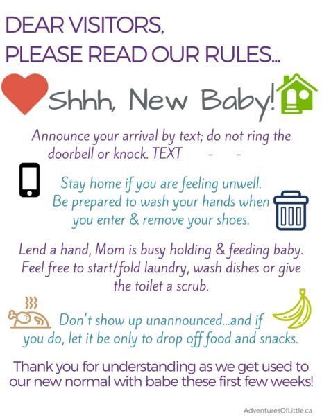 New baby visitor rules No Visitors After Baby Sign, Newborn Mom, Childbirth Education, Twin Pregnancy, Baby Prep, Baby List, Post Baby, Natural Birth, Newborn Care