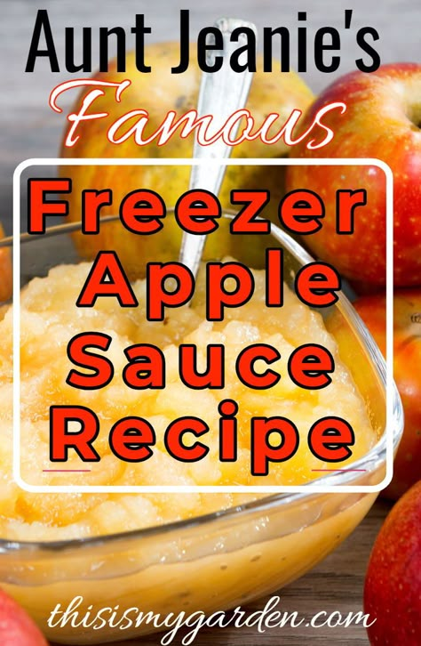 Freezer Applesauce, Fuji Apple Recipes, Red Delicious Apples Recipes, Chunky Applesauce Recipe, Easy Apple Sauce, Apples For Applesauce, Canned Applesauce, Homemade Applesauce Recipes, Apple Recipes Healthy