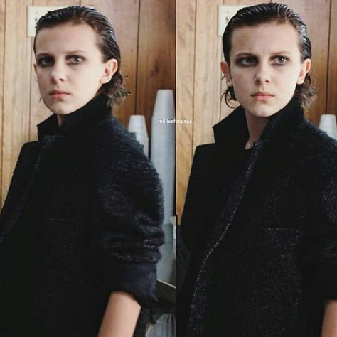 "Bitchy" Eleven Stranger Things Black Outfit, El Costume Stranger Things, Punk Eleven, Once Stranger Things, Disfraces Stranger Things, Eleven Stranger Things Costume, Eleven Costume, Stranger Things Halloween Costume, El Stranger Things