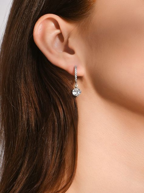 Simple Dangly Silver Earrings, Formal Silver Earrings, Elegant Jewelry Silver, Silver Simple Earrings, Silver Formal Jewelry, Elegant Silver Earrings, Silver Jewelry Aesthetic Earrings, Elegant Earrings Silver, Silver Earrings Prom