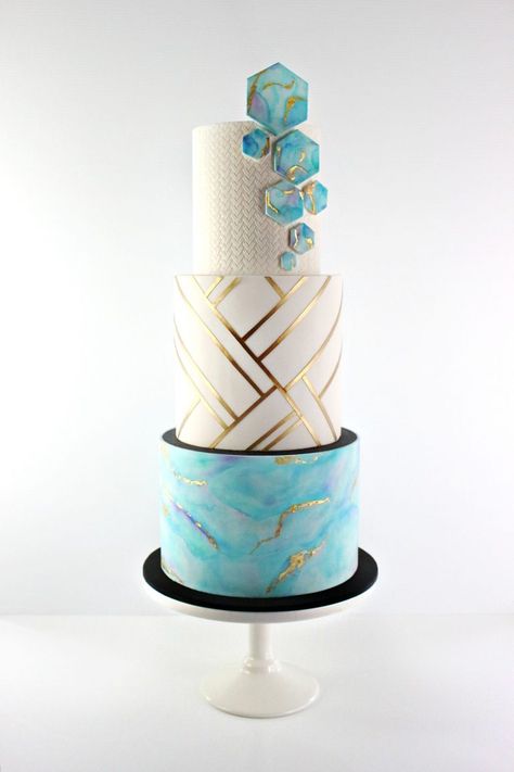 Liquid Marble Geometry | Cake Masters Magazine Geometric Cake, Elegant Cake, Liquid Marble, Beautiful Cake Designs, Elegant Birthday Cakes, Modern Cakes, Crazy Cakes, Cool Wedding Cakes, Cake Lover