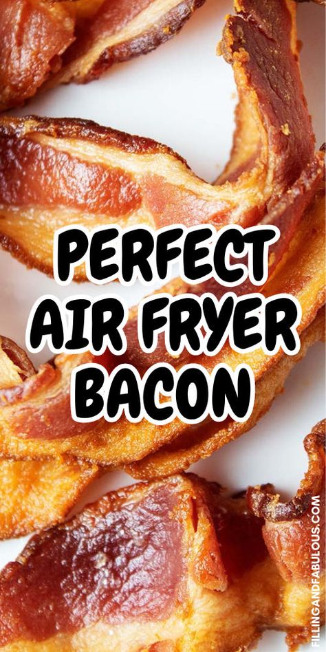 If you love crispy bacon, then you need to make this perfect Air Fryer Bacon recipe! It's an air fryer recipe you'll make time and time again. Air Fryer Bacon Crispy, Air Fryer Bacon, Air Fryer Recipe, Bacon Recipe, Air Fryer Recipes Chicken, Time And Time Again, Easy Air Fryer, Air Fryer Dinner Recipes, Air Fryer Healthy