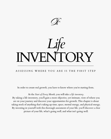 Taking a life inventory is the first step to figuring out your purpose and passions in life. More in our Ultimate Life Workbook and Chapters above ⬆️ • • • • Tips for women , Tips to become the main character , glow up guide, Women guide, Success quotes, motivational quotes, female entrepreneur, girl boss, boss lady quotes, woman power, inspiration, women mindset, upgrade your life, upgrade yourself, manifestation, that girl ] Life Inventory, Become The Main Character, Women Mindset, Upgrade Yourself, Glow Up Guide, Quotes Female, Entrepreneur Girl, Success Quotes Motivational, Life Upgrade