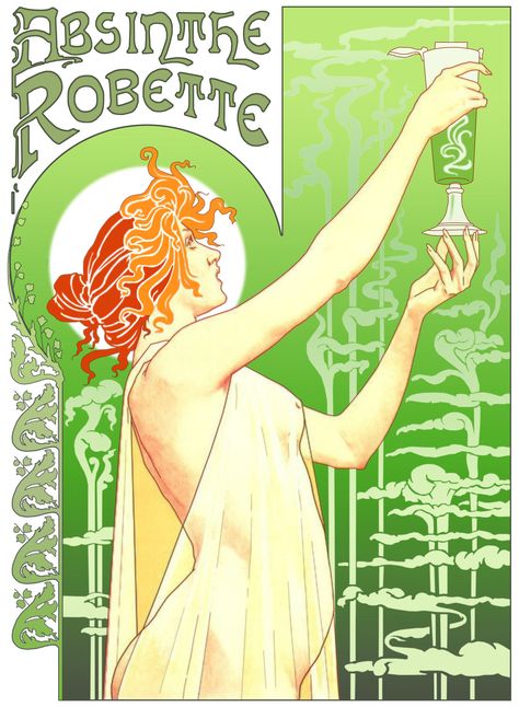 love it very vintage Absinthe Tattoo, Absinthe Recipe, Absinthe Fairy, Absinthe Art, Weird Dreams, Organic Herbs, Absinthe, Advertising Poster, Room Posters