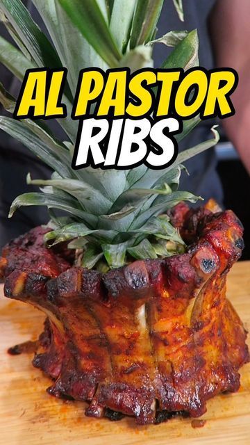 Spicy Rib Wrapped Pineapple, Oven Baked Ribs With Pineapple, Pork Back Pineapple Ribs, Pineapple Ribs Smoker, Pineapple Wrapped Ribs, Pineapple Ribs Oven, Pork Ribs Wrapped Around Pineapple, Ribs Wrapped Around Pineapple, Smoker Ribs Recipes