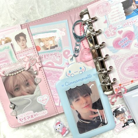 Macaron Binder, Aesthetic Binder, Kpop Polco, Binder Deco, Polco Deco, Kpop Deco, Binder Ideas, Kpop Core, Binder Journals