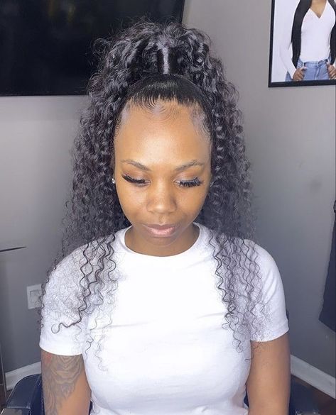 pin : @kjvougee ‘ 💰 follow for more poppin’ pins! 🦋 #extendedponytail 💋 Curly Genie Ponytail, Genie Ponytail Weave, Genie Ponytail, Melanin Hairstyles, Candy Slime, Ponytail Weave, Dark Purple Hair, Weave Ponytail Hairstyles, Sleek Ponytail Hairstyles