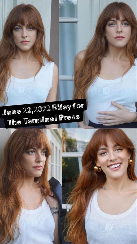 Riley Keough Hair Bangs, Daisy Jones Hair, Riley Keough Hair, Riley Keough Daisy Jones, Elvis Graceland, Red Hair Inspo, Riley Keough, Character Images, Daisy Jones