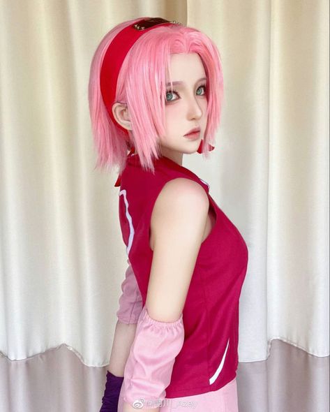 The photo belongs to azey_chan & bum_chan on insta Its not mines☺️ Ino Cosplay, Sakura Haruno Cosplay, Phone Anime, Beautiful Cosplay, Hinata Cosplay, Sakura Cosplay, Sasuke Uchiha Sakura Haruno, Big Gift, Devil Girl