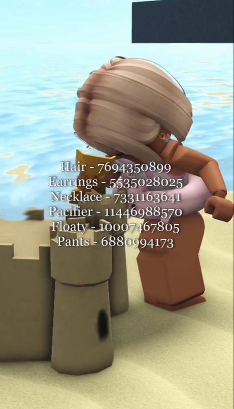 Swimming Suit Roblox Code, Brown Hair Roblox Id, Dad Outfits, Toddler Bathing Suits, Outfit Ideas Beach, Pic Code, Bloxburg Codes, Toddler Swimsuits, Baby Pool