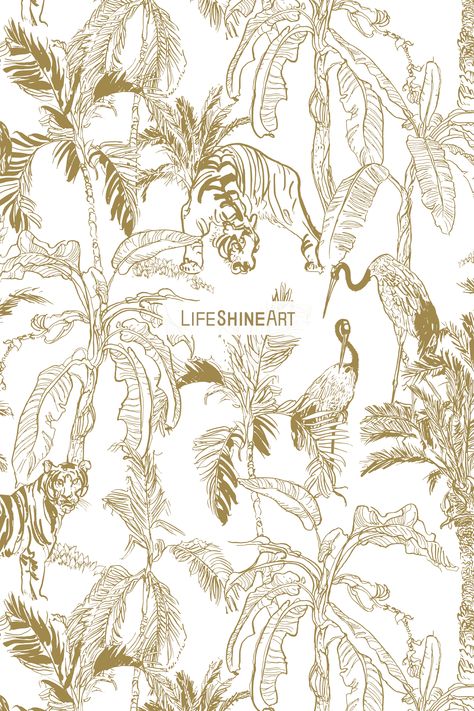 Linen Paper Texture, Jungle Plants, Drawn Patterns, Motifs Textiles, Toile Pattern, Etching Prints, Tshirt Printing Design, Black Phone Wallpaper, Jungle Animal