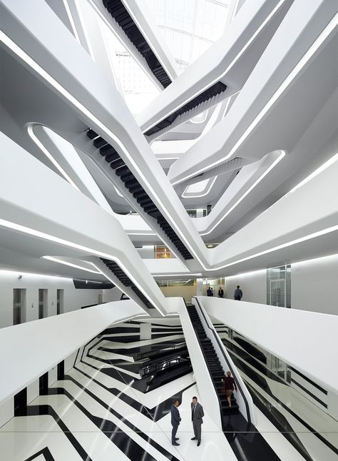 Gallery - Dominion Office Building / Zaha Hadid Architects - 1 Zaha Hadid Buildings, زها حديد, Architecture Cool, Zaha Hadid Architecture, Zaha Hadid Design, Deconstructivism, Modern Architecture Building, Zaha Hadid Architects, Zaha Hadid