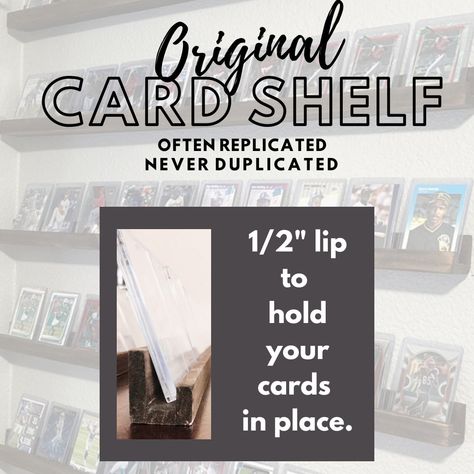 Card Display, Basketball Cards, Original Card, Boys Room Decor, Football Cards, Display Cards, Boys Room, Display Shelves, Boy's Room