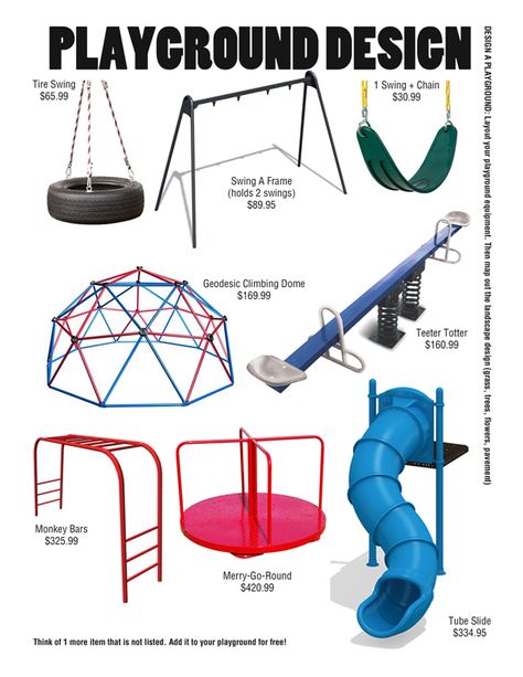 Playground Design                                                                                                                                                     More                                                                                                                                                                                 More School Playground Design, Adult Playground, Kids Backyard Playground, Teeter Totter, Playground Set, Kids Climbing, Diy Playground, Play Ground, Kids Trampoline