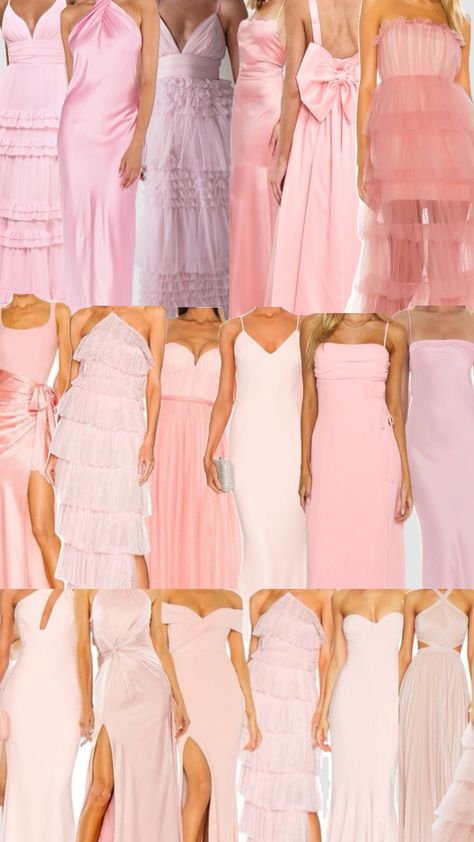 Pale Pink Bridesmaid Dresses Mismatched, Mismatch Pink Bridesmaids, Pink Maid Of Honor Dresses, Pastel Bridesmaid Dresses Mismatched, Pink Mismatched Bridesmaid Dresses, Pink Bridesmaid Dresses Mismatched, Rainbow Bridesmaids, Bridesmaid Dresses Mismatched, Pale Pink Bridesmaid Dresses