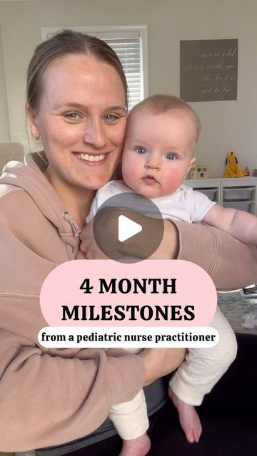 Marie - Pediatric Nurse Practitioner and Mom of 2 on Instagram: "4 MONTH MILESTONES👶🏻 Just know that these are average time frames for your child to reach a milestone, some are a little before and some are a little after the 4 month mark- that’s okay! We look at gross and fine motor skills as well as, social and language development. So it doesn’t just matter if your baby is rolling over, but are they also responding to sounds and interacting with you - that is just as important! ❗️You know your child best. Don’t wait if your child is not meeting milestones, has lost skills they once had, or you have any other concerns. Talk with your peds provider- share your concerns! SHARE with other parents or parents to be! Follow along for more mom/baby tips! ⭐️ #newborn #infant #parenting #mile 4 Month Milestones, Lost Skills, Month Milestones, Pediatric Nurse Practitioner, Mom Problems, Parents To Be, Pediatric Nurse, Baby Tips, Pediatric Nursing