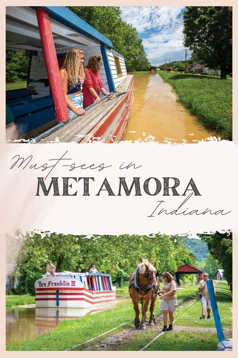 The quaint town of Metamora offers plenty of history as well as outdoor activities and summer events sure to keep everyone happy. 📸: Nathan Lambrecht Metamora Indiana, Take A Step Back, Historical Landmarks, Step Back, Summer Events, Back In Time, Park Slide, In Time, Outdoor Activities