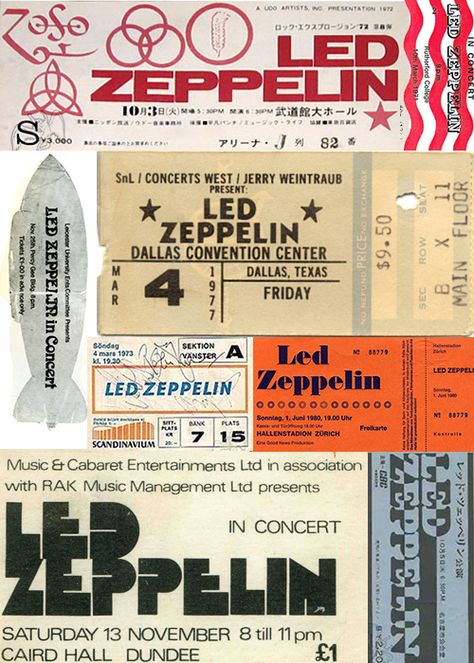 | SuperANDARILHO | Led Zeppelin Poster Vintage, Vintage Rock And Roll Posters, Concert Ticket Design, Concert Tickets Aesthetic, Led Zeppelin Wallpaper, Led Zeppelin Art, Rock Concert Tickets, Vintage Concert Tickets, Led Zeppelin Concert