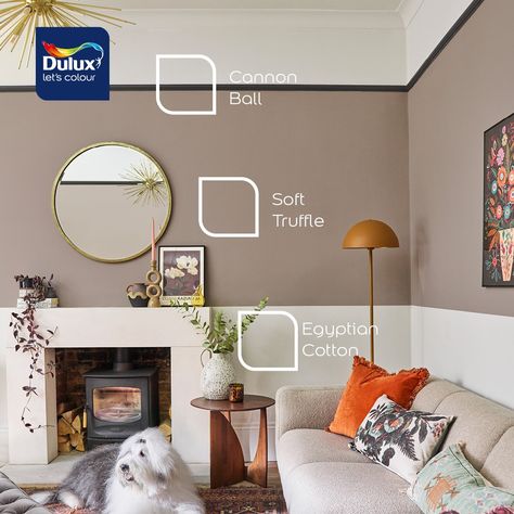 Dulux Dulux Gentle Fawn Living Rooms, Dulux Brown Paint Color Palettes, Dulux Soft Truffle Living Rooms, Soft Truffle Dulux Paint Living Room, Soft Truffle Dulux Paint, Chic Living Room Design, Brown Paint Colors, Entertaining Kids, Hosting Friends