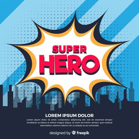 More than 3 millions free vectors, PSD, photos and free icons. Exclusive freebies and all graphic resources that you need for your projects Super Hero Couples, Proud Of You Quotes, Super Hero Powers, Superhero Background, Superhero Symbols, Baby Boy Background, Action Icon, Pop Art Background, Print Design Template