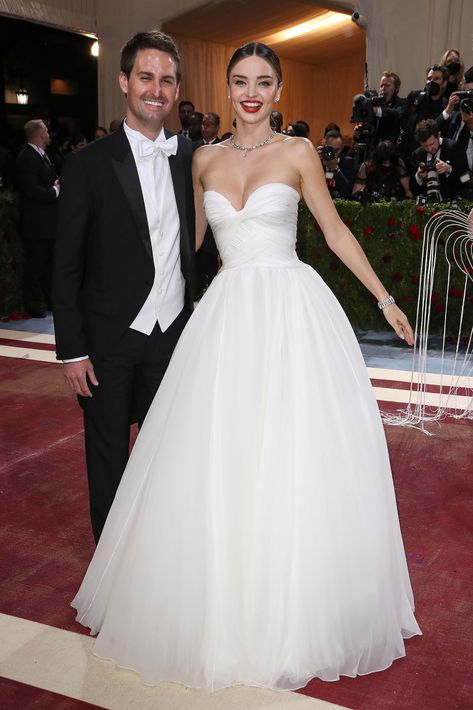 Evan Spiegel, Imaan Hammam, Costume Institute, Miranda Kerr, Beautiful Wedding Dresses, Red Carpet Fashion, How To Feel Beautiful, White Formal Dress, Strapless Wedding Dress