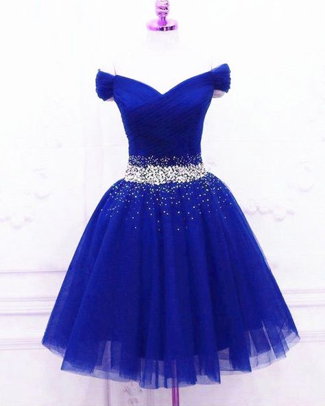 Marine Uniform, Corset Dress Prom, Dress Homecoming, Blue Tulle, Beaded Prom Dress, Dresses Royal, Short Prom Dress, Custom Size Dresses, فستان سهرة