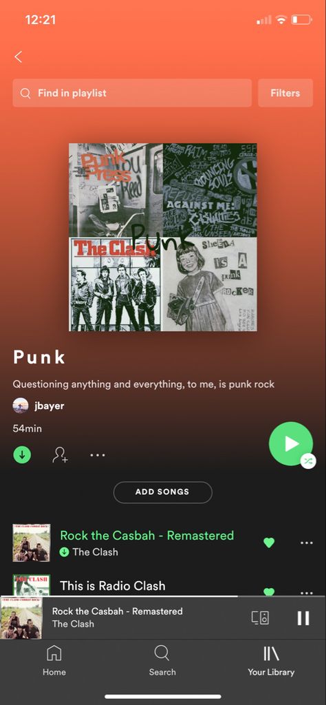 #music #spotify #punk #playlist Punk Playlist, Rock The Casbah, Music Spotify, Music Mix, The Clash, Spotify Playlist, Punk Rock, Rocker, Songs