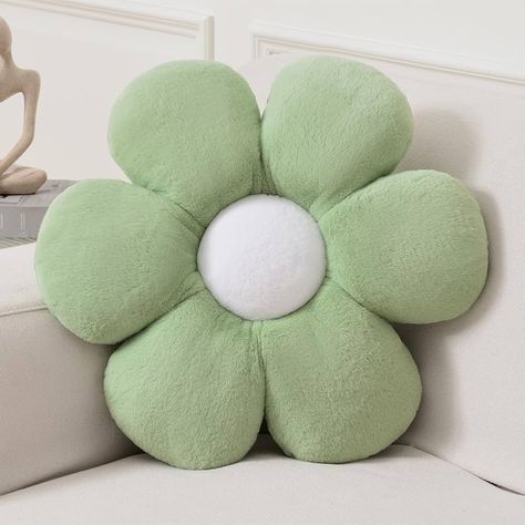 Green Flower Pillow, Pillows For Sofa, Sage Green Flowers, Room Stuff, Pillows Flowers, Flower Pillow, Wedding Tattoos, Wallpaper Decor, Sofa Couch Bed