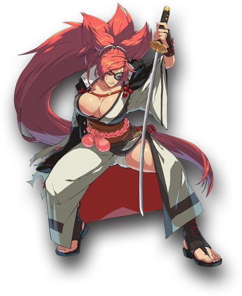 Baiken | Guilty Gear Wiki | Fandom Baiken Guilty Gear, Guilty Gear Strive, Guilty Gear Xrd, Gear Art, Video Game Design, Guilty Gear, King Of Fighters, Game Character Design, Game Character