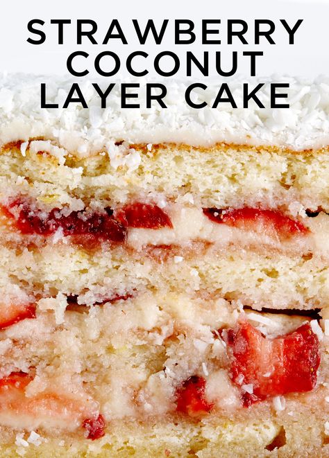 Coconut Layer Cake, Strawberry Shortcake Recipe, Recipes Strawberry, Coconut Cake Recipe, Strawberry Shortcake Recipes, Shortcake Recipe, Best Cake, Best Cake Recipes, Coconut Cake