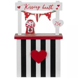 Tabletop Decor - Decorations - Valentine's Day | Hobby Lobby Vendor Stand, Valentine Paper Crafts, Striped Wood, Pink Puppy, Heart Themed, Kissing Booth, Diy Projects Videos, Holiday Set, Crafts For Kids To Make