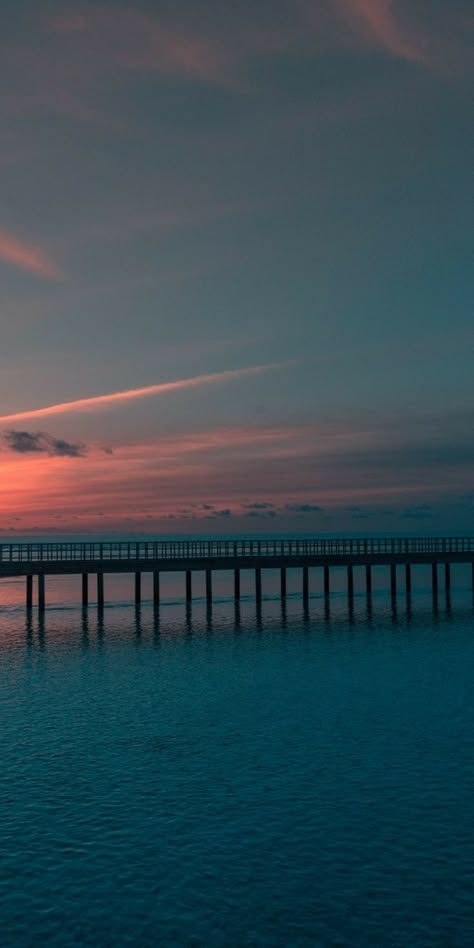 Sunset Bridge, Wallpaper Scenery, Dark Landscape, Dark Nature, Landscape Landscape, Wallpaper Dark, Landscape Wallpaper, Sky Aesthetic, Scenery Wallpaper