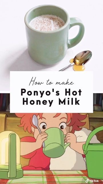 Studio Ghibli Cocktails, Studio Ghibli Tea Party, Ponyo Milk Tea Recipe, Studio Ghibli Snacks, Ponyo Drink, Ghibli Night, Studio Ghibli Diy, Ghibli Birthday, Ghibli Food