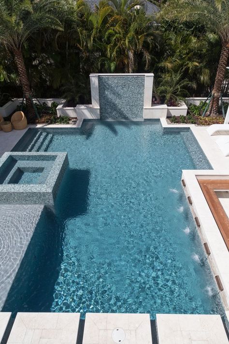 StoneScapes Mini Pebbles French Gray | NPT Pool Finishes Stonescapes Mini Pebble French Gray, French Gray Plaster Pool, Mini Pebble Pool Colors, French Gray Pool Plaster, Geometric Pool Designs With Spa, Stonescapes French Gray, Fire Pit Near Pool, Stonescapes Mini Pebble, Npt Pool Tile