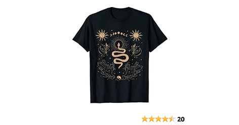 Amazon.com: Dark Academia Tarot Card Sun Moon Crystals Witch Aesthetic T-Shirt : Clothing, Shoes & Jewelry Celestial Snake, Moon Crystals, Tarot Card Readers, Aesthetic T Shirts, Witch Aesthetic, Movie Shirts, Star Shirt, Sun Moon, Tarot Card