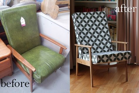 Old Wooden Chairs Makeover, Old Armchair Makeover, Retro Armchair Makeover, Mid Century Armchair Makeover, Armchair Restoration, Retro Chair Makeover, Arm Chair Makeover, Mid Century Chair Makeover, Armchair Makeover