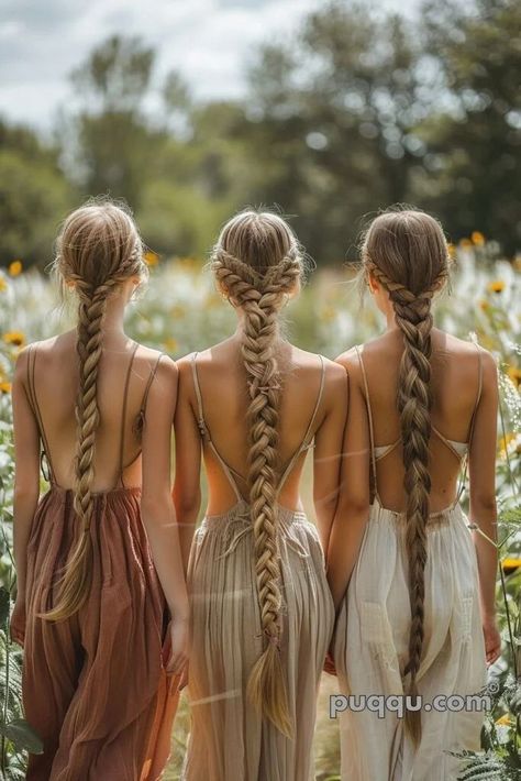 Magical Stuff, Braids Step By Step, Fishtail Braid Hairstyles, Bridesmaids Hair, Gothic Hairstyles, Fishtail Braid, Braids For Long Hair, Fish Tail Braid, Festival Wedding