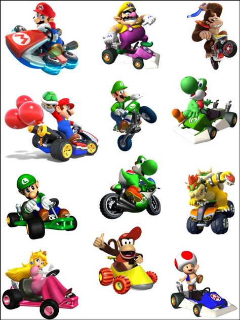 Mario Kart Image, Mario Kart Art, Mario Kart Aesthetic, Toad Mario Kart, Mario Car, Mario Kart Cake, Mario Kart Characters, Mario Kart Party, Nintendo Party