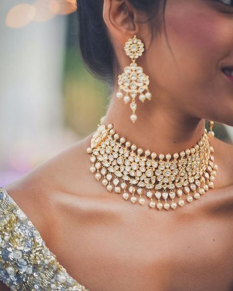 Baguette Diamond Necklace, Kundan Jewellery Bridal, Bridal Necklace Designs, Choker Necklace Designs, Choker Designs, Bridal Choker, Jewellery Bridal, Bridal Fashion Jewelry, Jewellery Indian