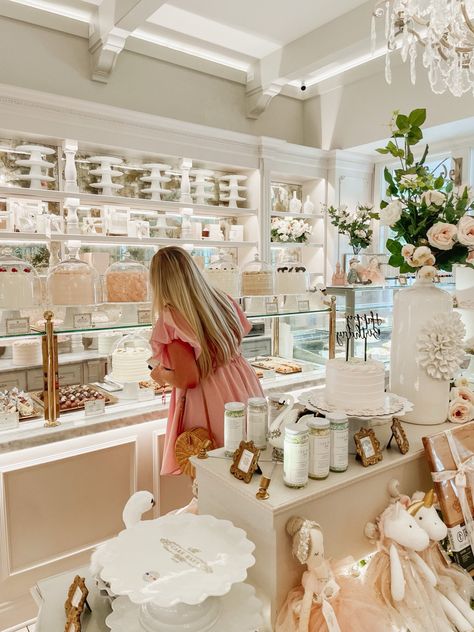 A girl in a pink dress at the cake bake shop The Cake Bake Shop, Cake Bake Shop Indianapolis, Cake Bake Shop, American Cake, Bachelorette Trip, Bake Shop, Cake Shop, Cafe Design, Disney Christmas