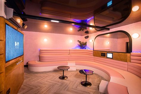 michael malapert designs the BAM karaoke box in paris with a touch of art deco Art Deco Room, Karaoke Room, Nightclub Design, Architectural Practice, Lounge Design, Estilo Art Deco, Modern Art Deco, Grand Designs, Space Planning